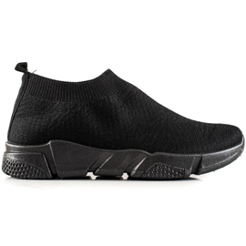 SUPER COOL Cómodos zapatos deportivos sin cordones negro