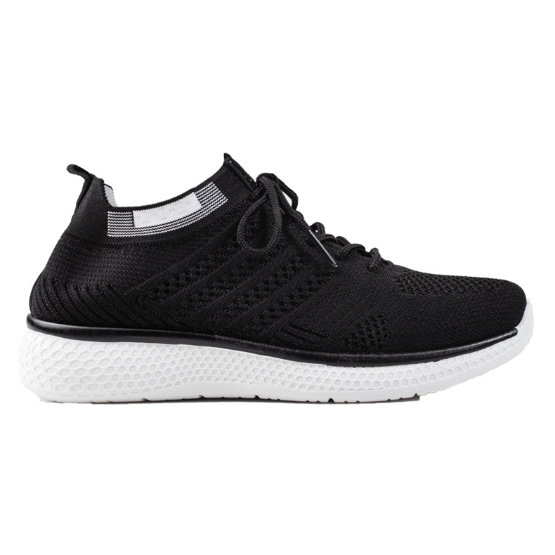 TRENDI Calzado deportivo con cordones negro