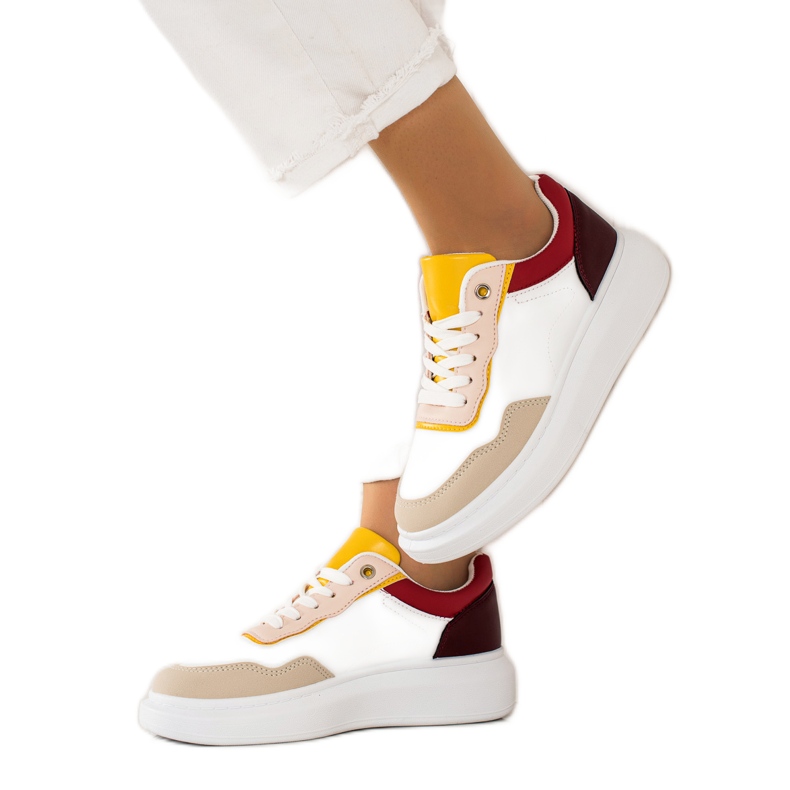 BUONAROTTI Zapatillas deportivas de moda blanco multicolor BUONAROTTI Zapatillas deportivas de moda blanco multicolor