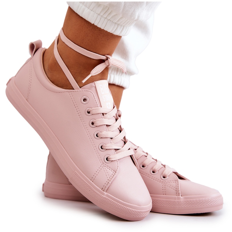 Sneakers Mujer Piel Big Star JJ274071 Rosa Claro rosado