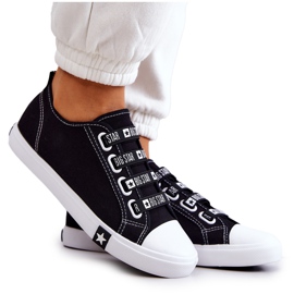 Sneakers Mujer Con Puños Big Star HH274098 Negro