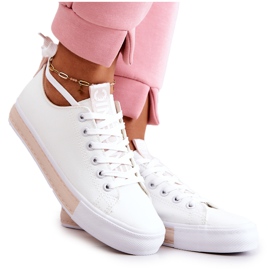 PS1 Deportivas Mujer Piel Blanco-Beige Mikayla