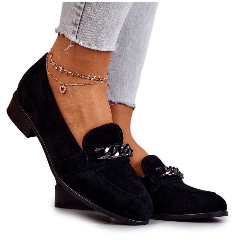 Vinceza Mocasines Yasmin Ante Negro