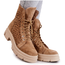 FILIPCZYK Botas ante caladas Camel Aileen marrón
