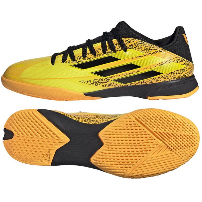 Adidas X Speedflow Messi.3 En J Jr GW7422 zapatos amarillo dorado Adidas X Speedflow Messi.3 En J Jr GW7422 zapatos amarillo dorado