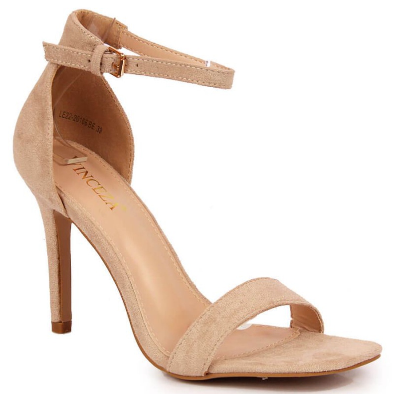 Sandalias con tacón de aguja Vinceza W JAN81B beige Sandalias con tacón de aguja Vinceza W JAN81B beige