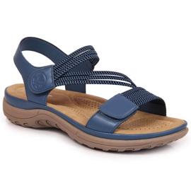 Sandalias velcros Rieker W V8873-14 azul