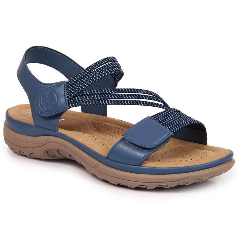 Sandalias velcros Rieker W V8873-14 azul