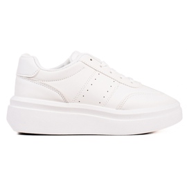 TRENDI Cómodas zapatillas blancas blanco