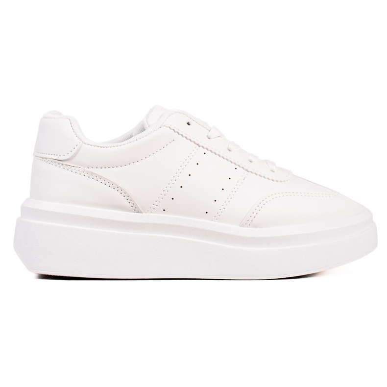 TRENDI Cómodas zapatillas blancas blanco
