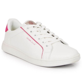 Deportivas con ecopiel Cross Jeans W JJ2R4024C blanco rosa