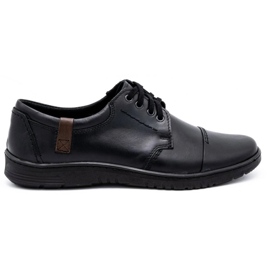 Olivier Zapatos hombre piel 416MP negro