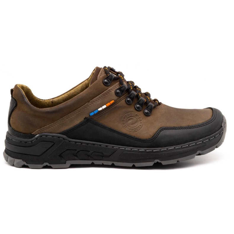Olivier Zapatos trekking hombre piel 292GT marrón