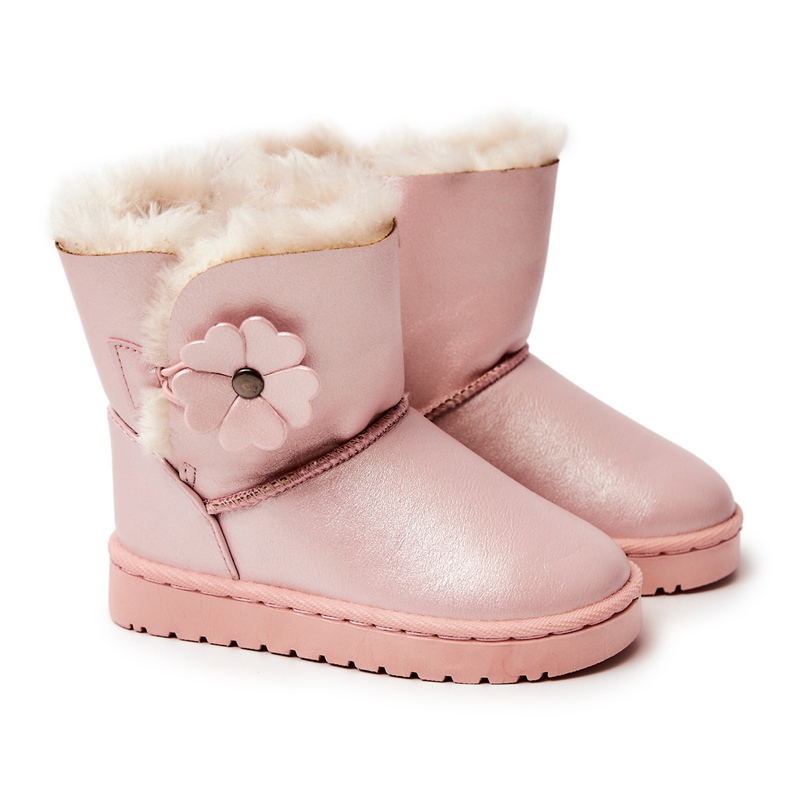 FR1 Botas De Nieve Infantiles Con Flor Rosa Bianca rosado FR1 Botas De Nieve Infantiles Con Flor Rosa Bianca rosado