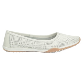 Bailarinas cuero calado blanco Filippo DP3681/22 WH multicolor
