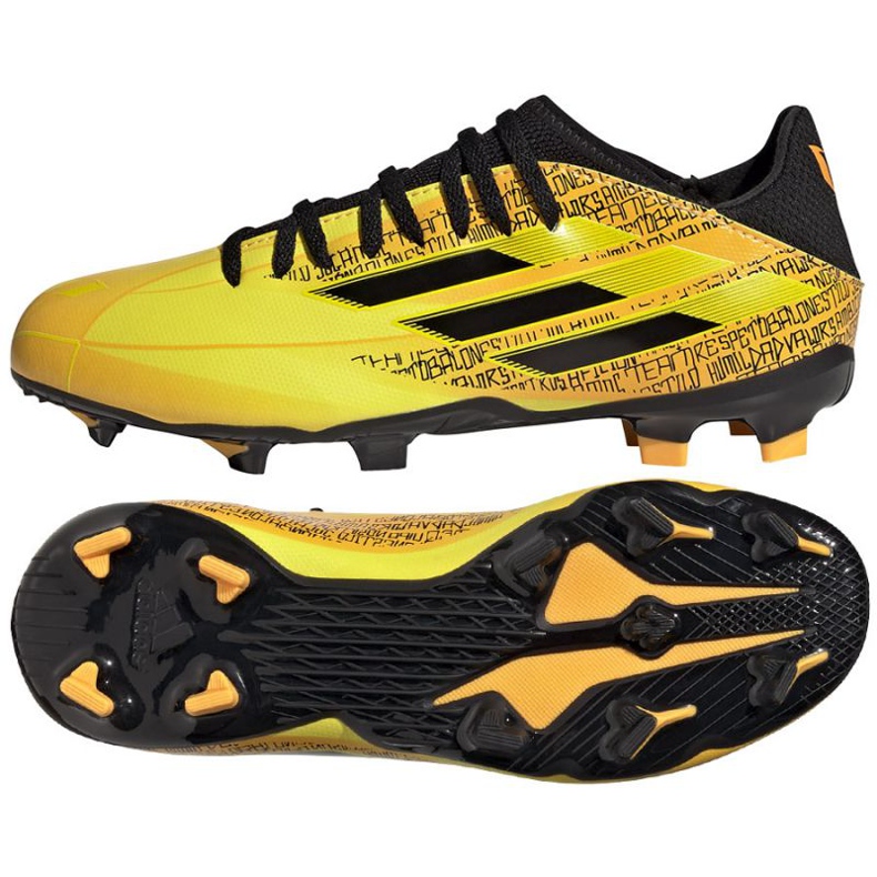 Botas de fútbol Adidas X Speedflow Messi.3 Fg Jr GW7420 amarillo amarillos