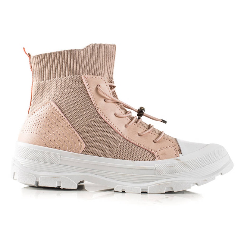 TRENDI Zapatillas altas en polvo rosado