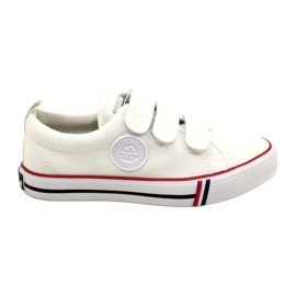 Zapatillas deportivas con velcro para niños American Club LH63/22, blanco
