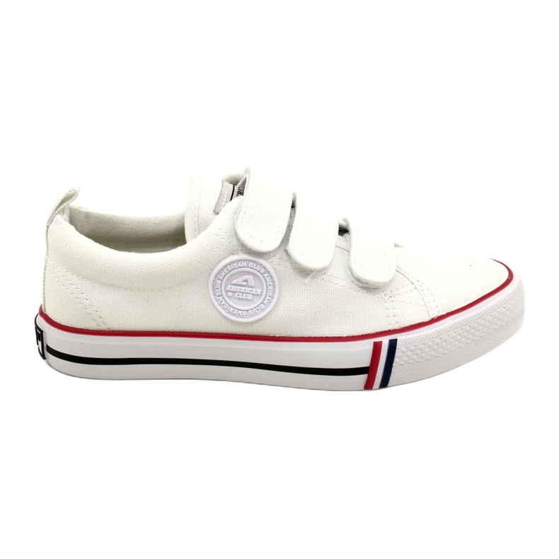 Zapatillas deportivas con velcro para niños American Club LH63/22, blanco