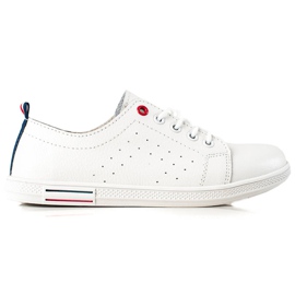 Filippo Zapatillas de cuero blancas blanco