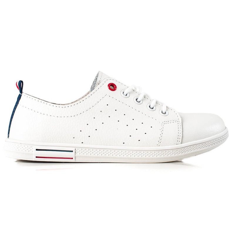 Filippo Zapatillas de cuero blancas blanco