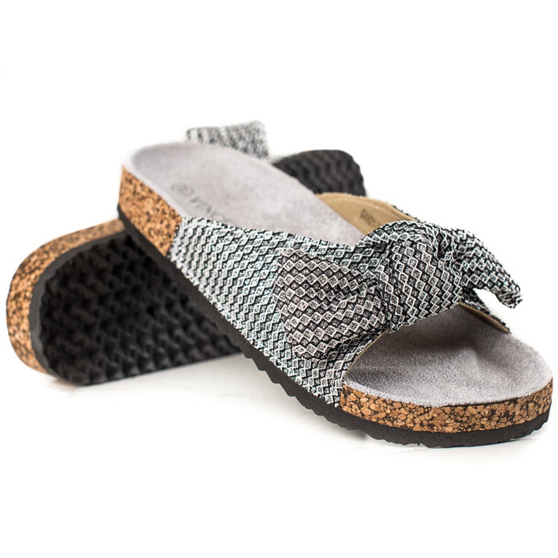 Chanclas VINCEZA Plata Brillante gris