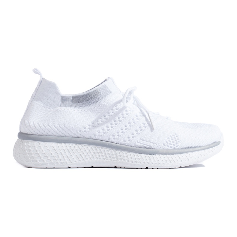 Calzado deportivo con cordones blanco