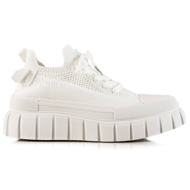 TRENDI Zapatillas de moda en la plataforma blanco