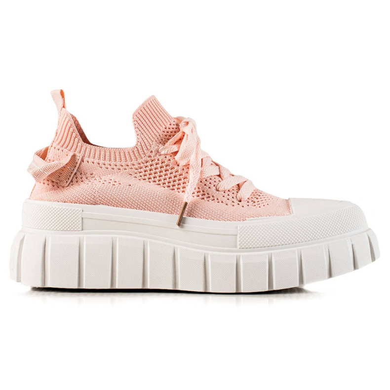 TRENDI Zapatillas de moda en la plataforma rosado