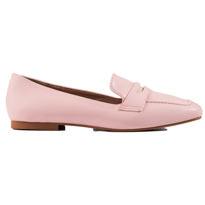 Mocasines Clásicos Con Piel Ecológica rosado