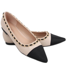 Bailarinas con cadena Sabina Beige negro