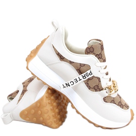 Deportivas con cadena Elena Beige