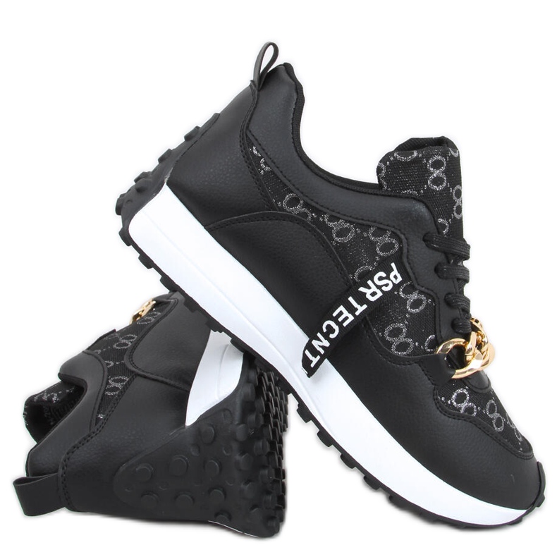 Deportivas con cadena Elena Negro