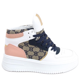Axel zapatillas altas azul marino blanco