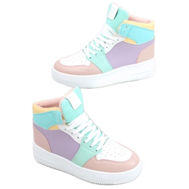 Rocha zapatillas altas moradas multicolor