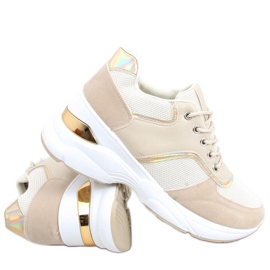 Deportivas sobre cuña oculta Toni Beige
