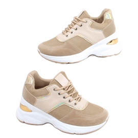 Deportivas con cuña oculta Toni Khaki beige Deportivas con cuña oculta Toni Khaki beige