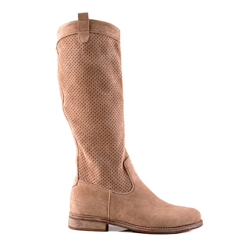 S. BARSKI Botas Ante Caladas de S.BARSKI beige marrón