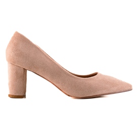 Seastar Zapatos de tacón de gamuza clásicos rosado