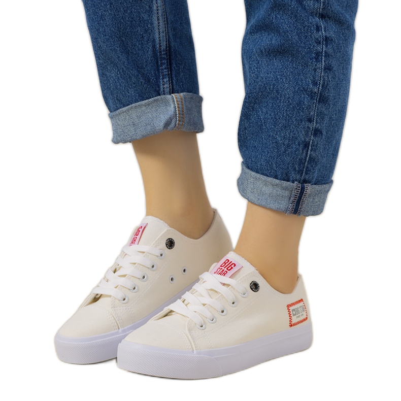 Deportivas blancas de mujer Big Star HH274131 blanco