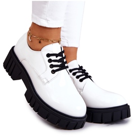 Zapatos Lacados de Moda La.Fi Blanco Hallie