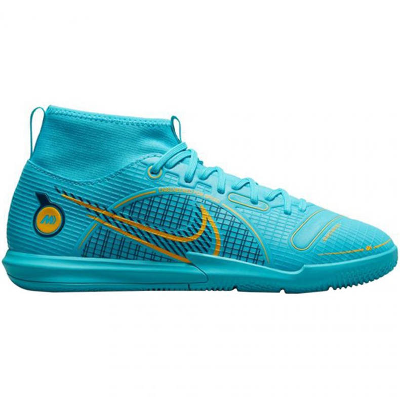 Nike Mercurial Superfly 8 Academy Ic Jr DJ2860 484 zapatos de fútbol azul azul