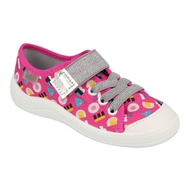 Calzado infantil befado 251Y181 rosa plata multicolor