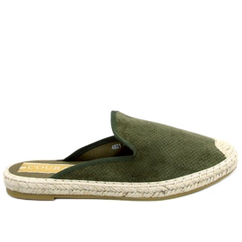 Carmen Green alpargatas zapatillas mujer verde