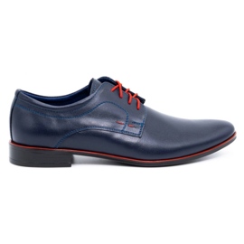 Olivier Zapatos de vestir hombre piel 277 azul marino