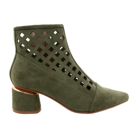 M.Daszyński Botas caladas Daszyński MR2168A-3 Suede Green para mujer verde