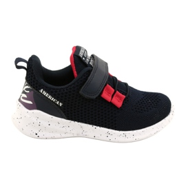Zapatillas deportivas con velcro American Club RD13/22 azul marino