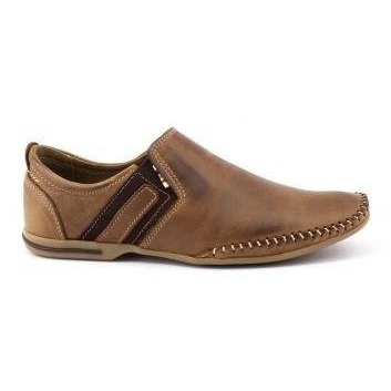 KOMODO Zapatos de cuero para hombre 711 marrón