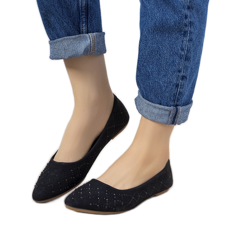 Bailarinas de mujer Kaila negras negro