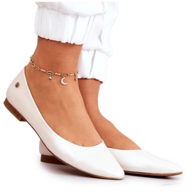 Bailarinas mujer en piel Maciejka 04100-26 Beige claro